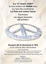 Affiche «Signe de paix»